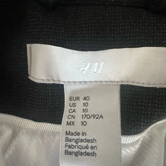 Preloved H&M Charcoal Blazer - Picture 2 of 3